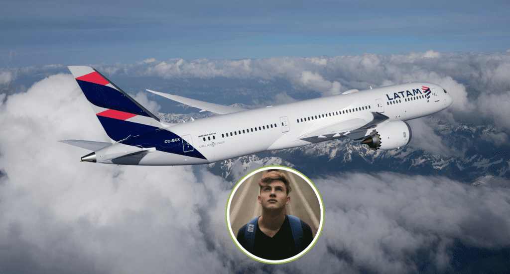 Latam Airlines y autismo en Colombia. Fotos: Latam Airlines y Pexels.