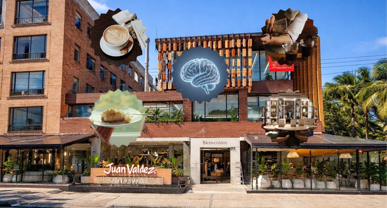 Nueva tienda de Juan Valdes en Bogotá Fotos: Juan Valdez y Canva.