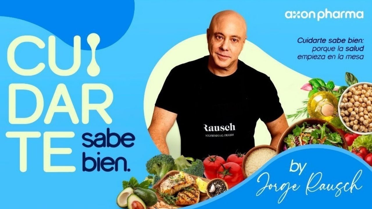 Axon Pharma y Jorge Rausch se unen en “Cuidarte sabe bien”. Foto: Axon Pharma.